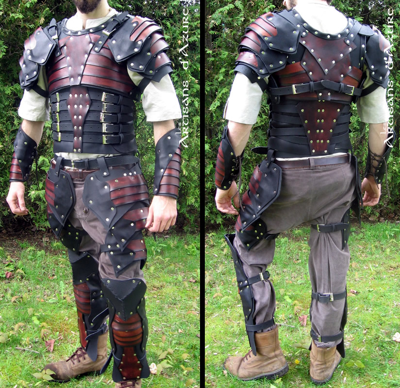 Full leather armor with slats by ArtisansdAzure