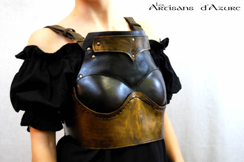 Boiled leather breastplate