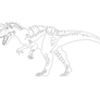 ARK: Survival Evolved - Free Allosaurus Lineart