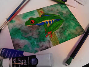 Tree Frog Watercolor