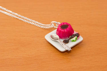 Strawberry Pudding Necklace