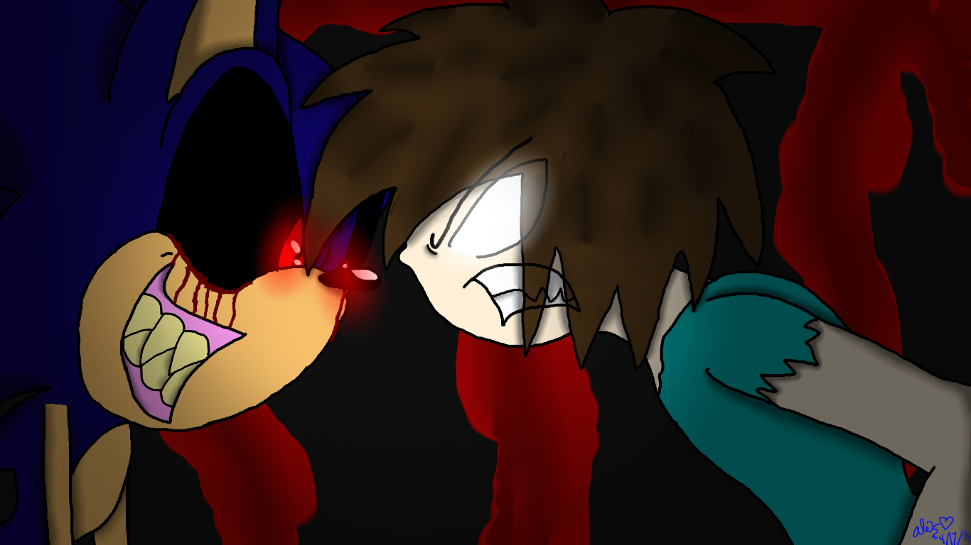 Herobrine x Sonic.EXE 2 by DanielaDragonEXE on DeviantArt