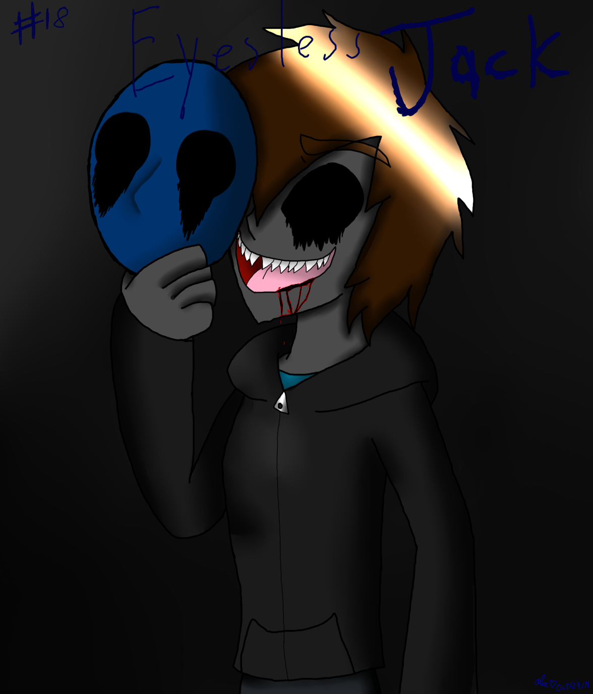 Creepypasta #18 Eyeless Jack + Speedpaint