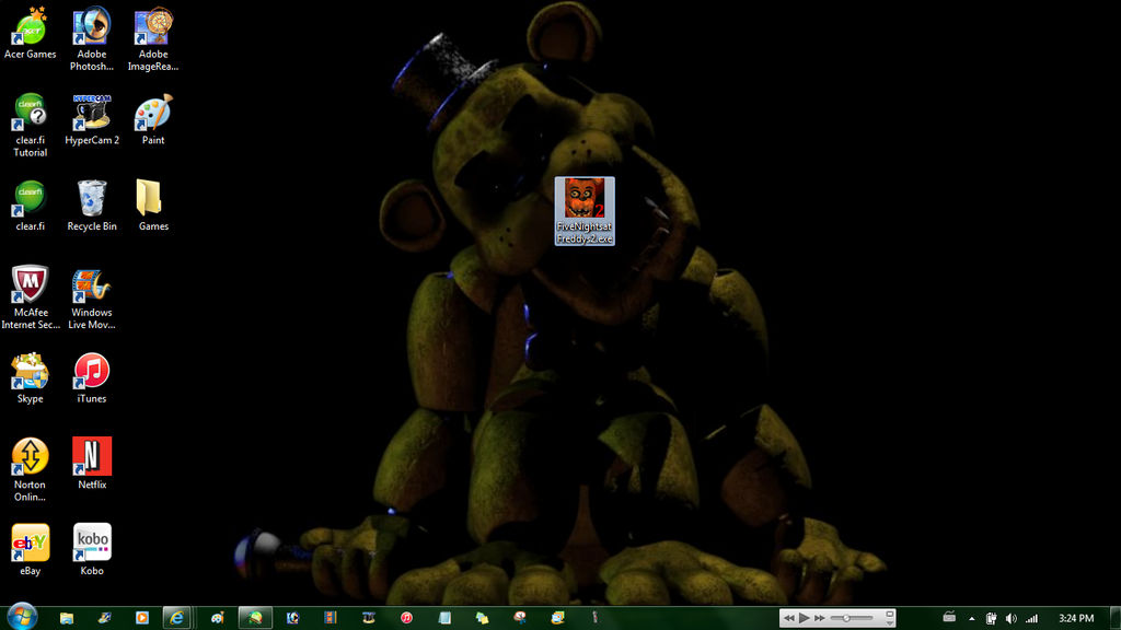 FNAF 2 on my Desktop