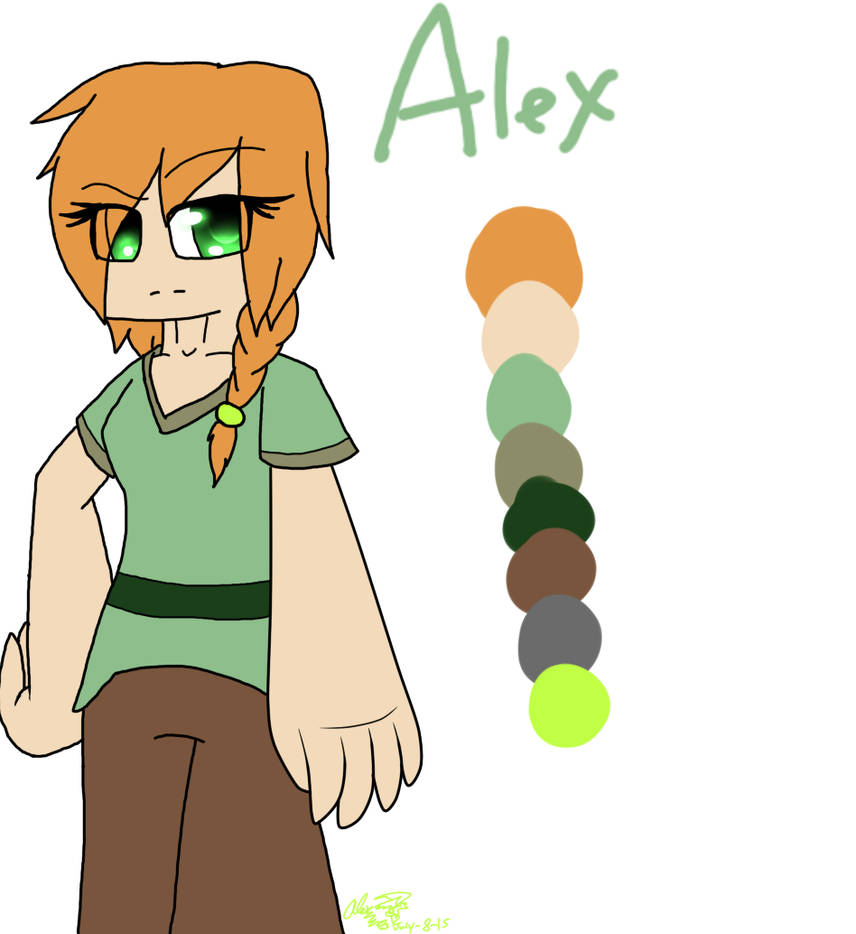 Distorted Alex Colouring In Alex Color ref sheet by CandySugarSkullGirl9 on DeviantArt