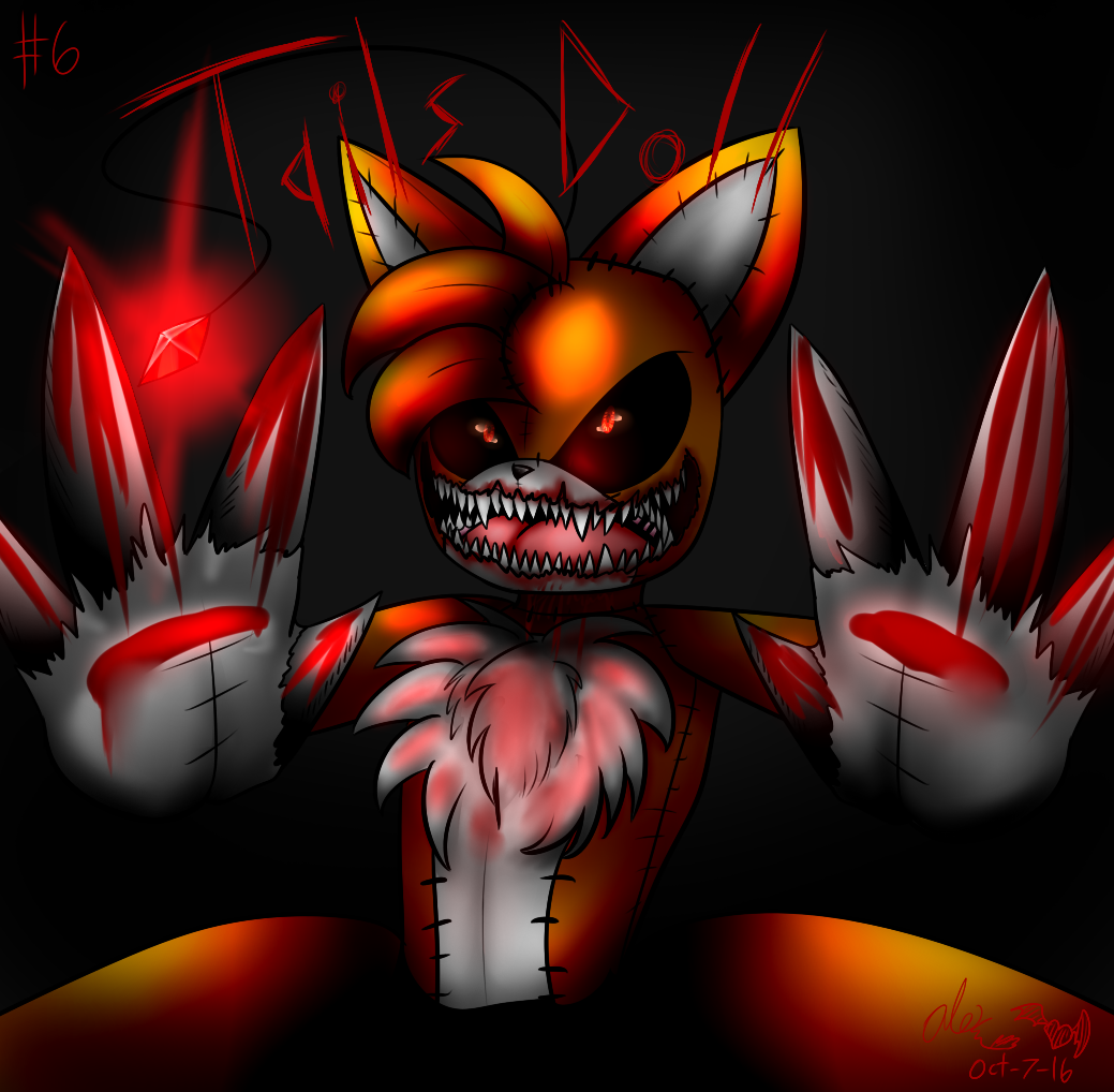 SpeedPaint 24: Tails Doll / Sonic's Creepypasta 