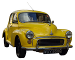 cut out yellow vintage car by SolStock