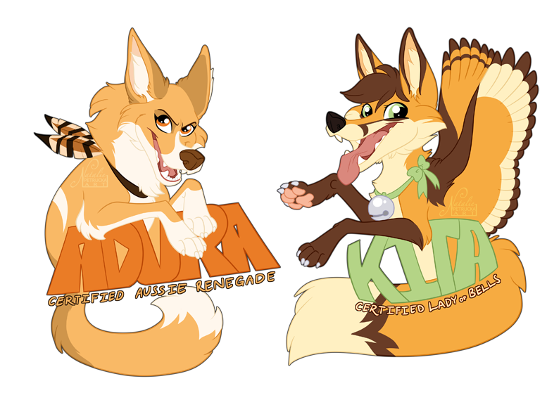 Commission: Silvixen Badges by NattiKay