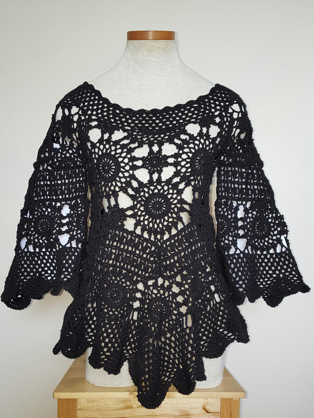 Openwork Crochet Tunic