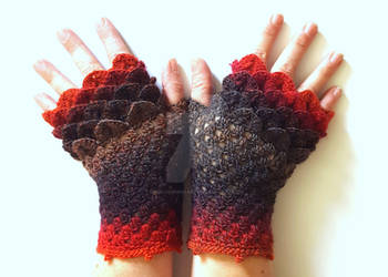 Reds and Blacks - Dragon Gloves