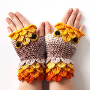 Golden Owl Gloves