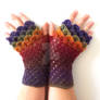 Simple Rainbow Dragon Gloves