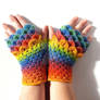 Rainbow Bright Dragon Gloves