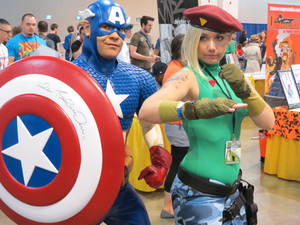 Captain America and Cammy Denver Comic 2013