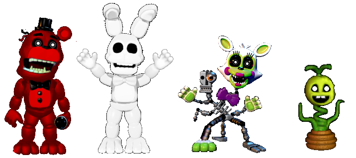 FNaF Edit Resource: FNaF World Full Bodies (2/6) by Chimin395 on DeviantArt