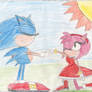 Sonic Helps Amy Up