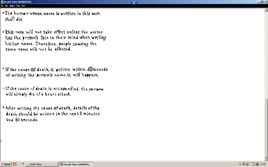 DEATH NOTE APP by dannymech2 on DeviantArt