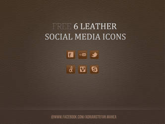 Freebie Leather Media Social Icons