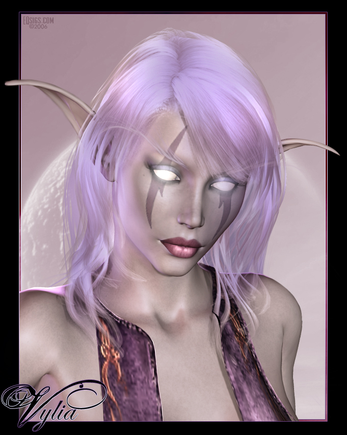 Vylia - Night Elf Portrait