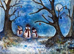 Three Snowmen by alicelevene