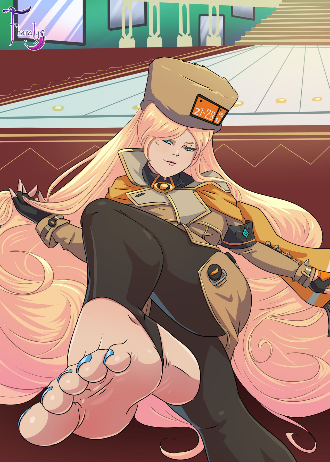 Milaliaf Millia Rage Amused Feet - Guilty Gear Strive by Fharalys on DeviantArt