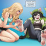 Jenny and Aina ticklish paws - Collab.