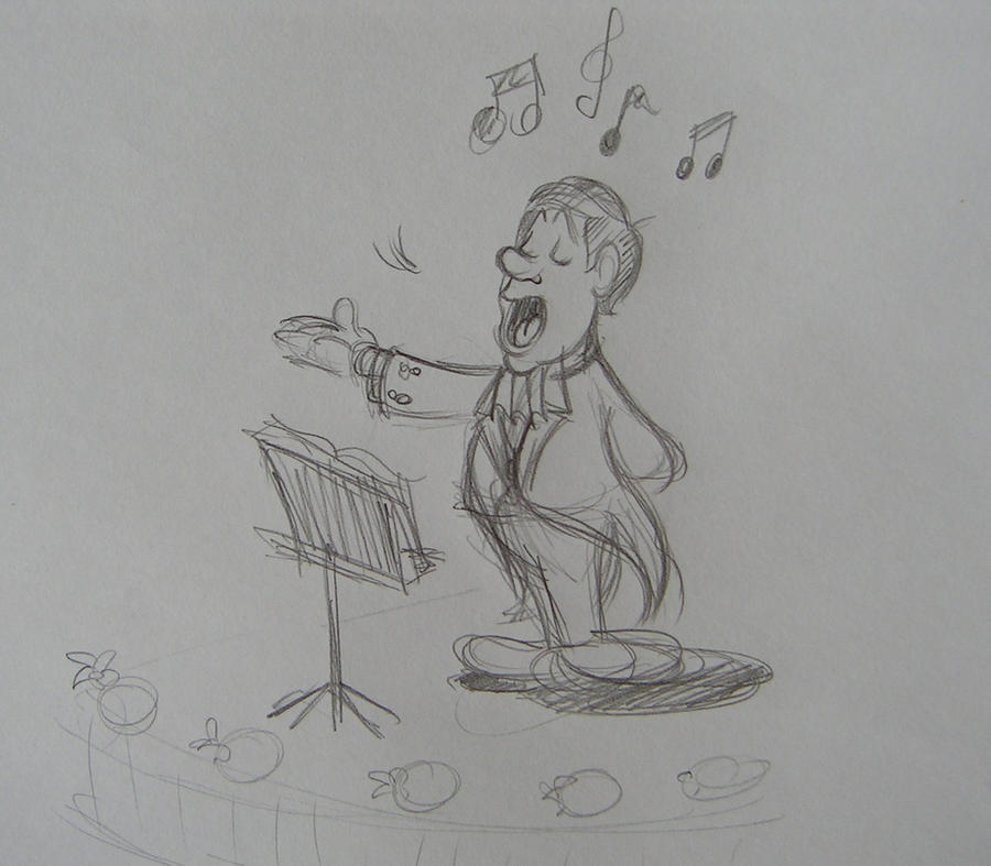 Opera Singer Abstract Drawing Study for the Opera Singer by kuzco87 on DeviantArt