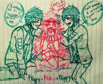 Fliqpy x Flaky x Flippy (Humanized/Animefied) by Cielfangirl