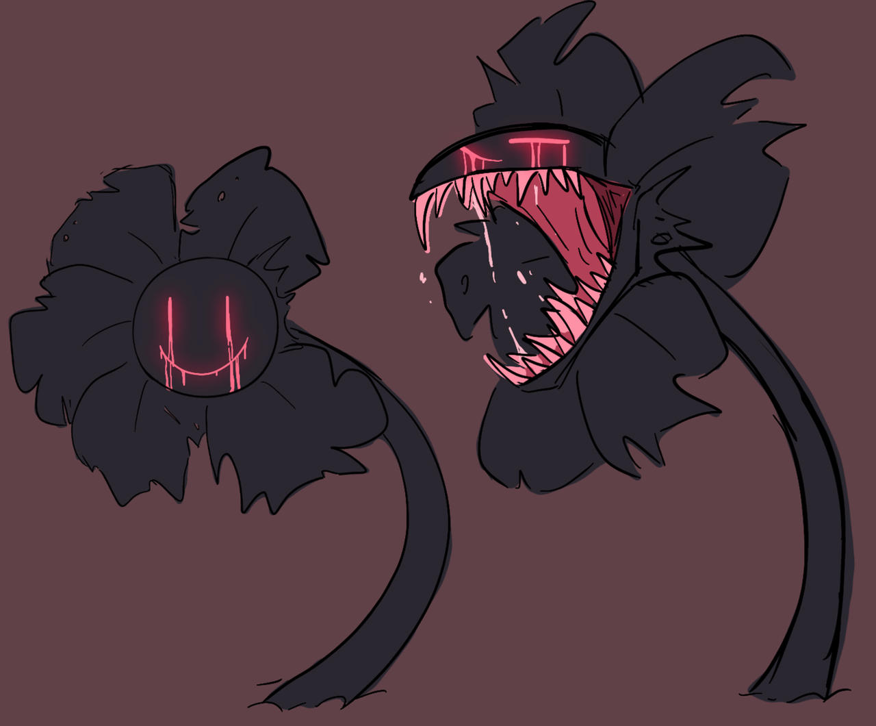 Flowey Injuryed Corrupted Flowey by FireStrike50 on DeviantArt