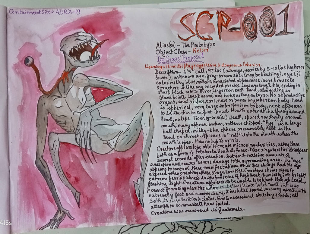 Anomalies in water colour - SCP Foundation