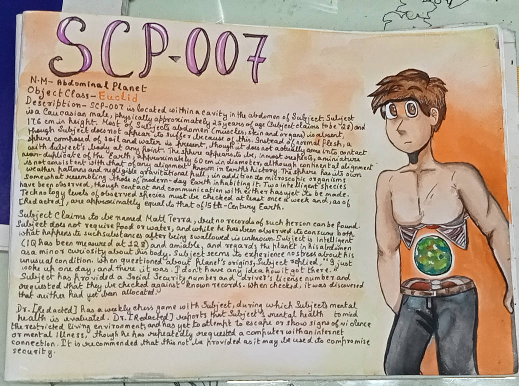 🌈ℜ𝔞𝔦𝔫𝔟𝔬𝔴🌈🖍️🐟 on X: One day I was just sleeping and when I  woke up that was already there Yes, out of nowhere, it just appeared SCP-007  Abdominal Planet Class: Euclid #scp #scpfoundation #