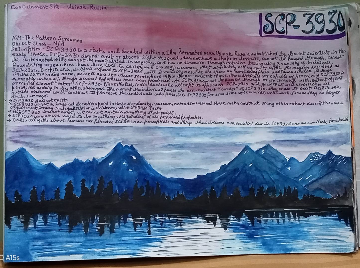 SCP 007 in water colour by BloodandHeart on DeviantArt
