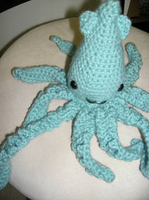 Crocheted Squid