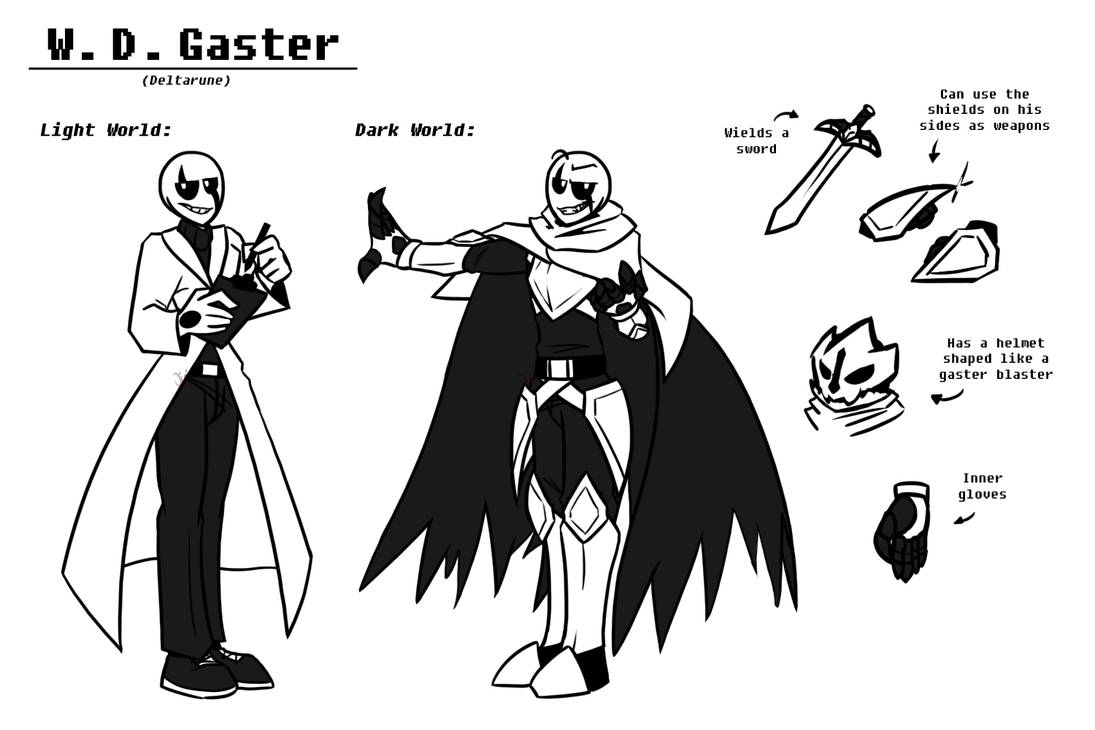 Deltarune - Gaster by Shnowbilicat on DeviantArt