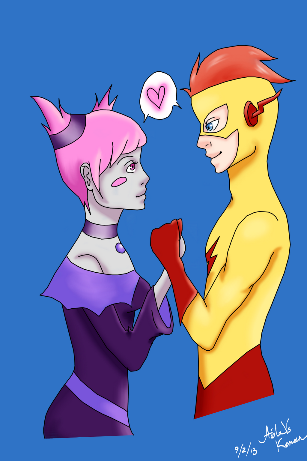 Kid Flash and Jinx