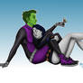 Beast Boy and Raven