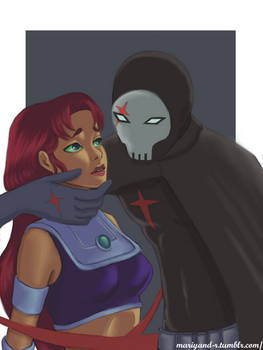 Request: Starfire and Red X