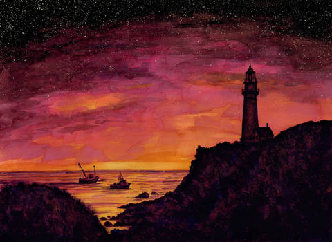 Lighthouse in Pink