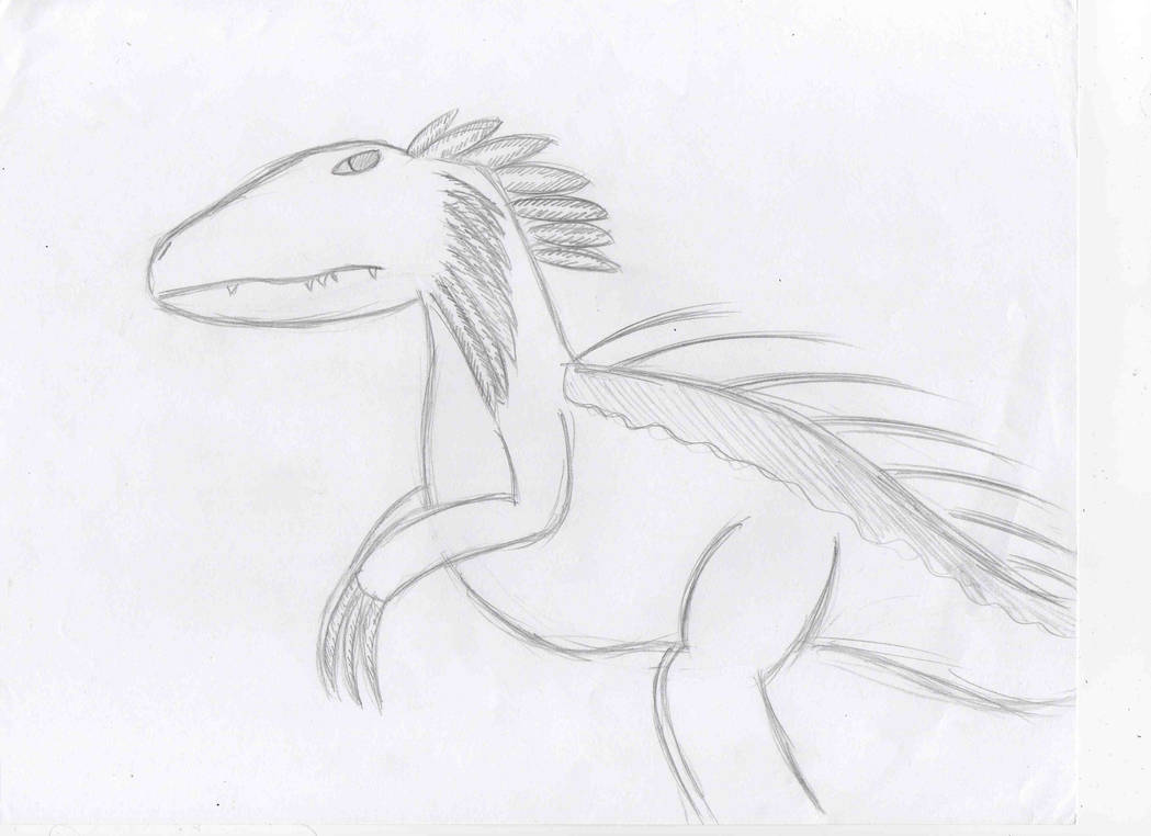 Demon Raptor Drawing Raptor by Arishock28 on DeviantArt
