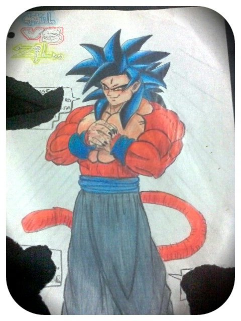 Goku fase 4 fanart colores by n3kxon on DeviantArt Goku fase 4 fanart colores by n3kxon on DeviantArt