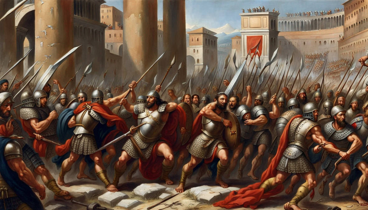 Italian barbarians invade Rome of barbars by CurtAndRoland on DeviantArt