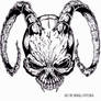 Demon Skull Tattoo Design