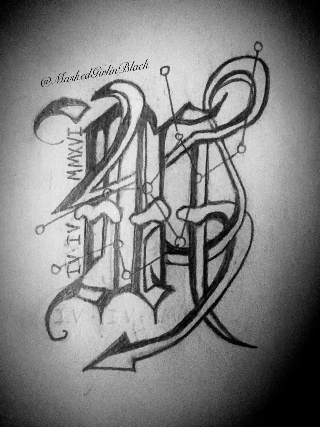 Capricorn and Virgo intertwined tattoo by MaskedGirlinBlack on DeviantArt