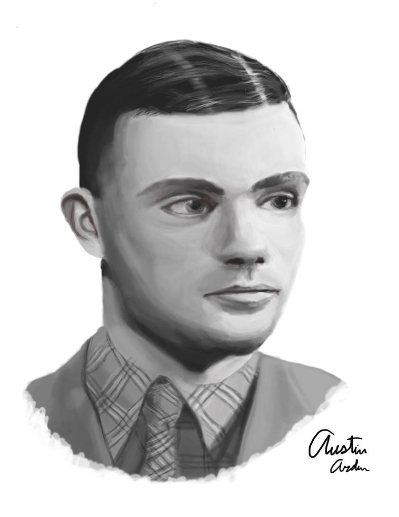 Alan Turing Portrait by austin-arden on DeviantArt