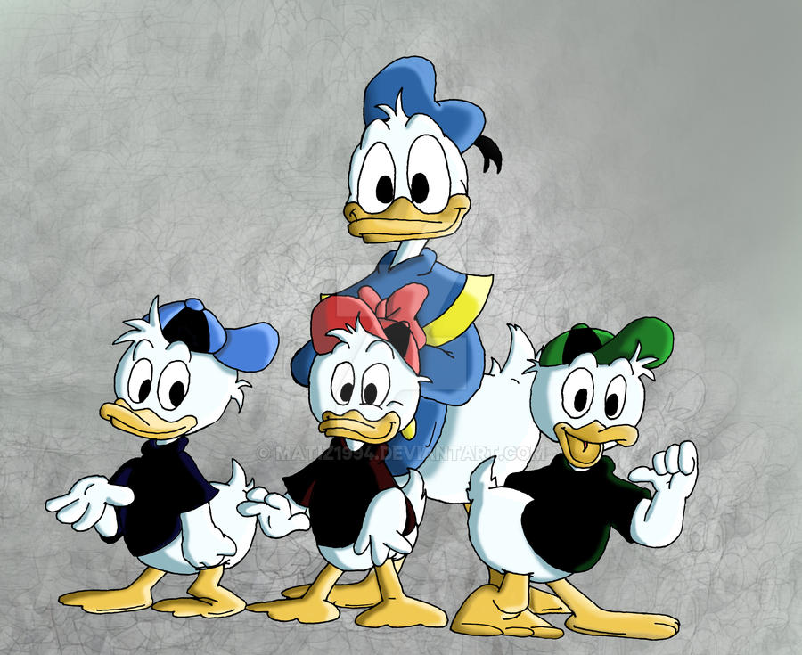 Donald Duck And Nephews By MatiZ1994 On DeviantArt donald-duck-and-nephews-by-matiz1994-on-deviantart