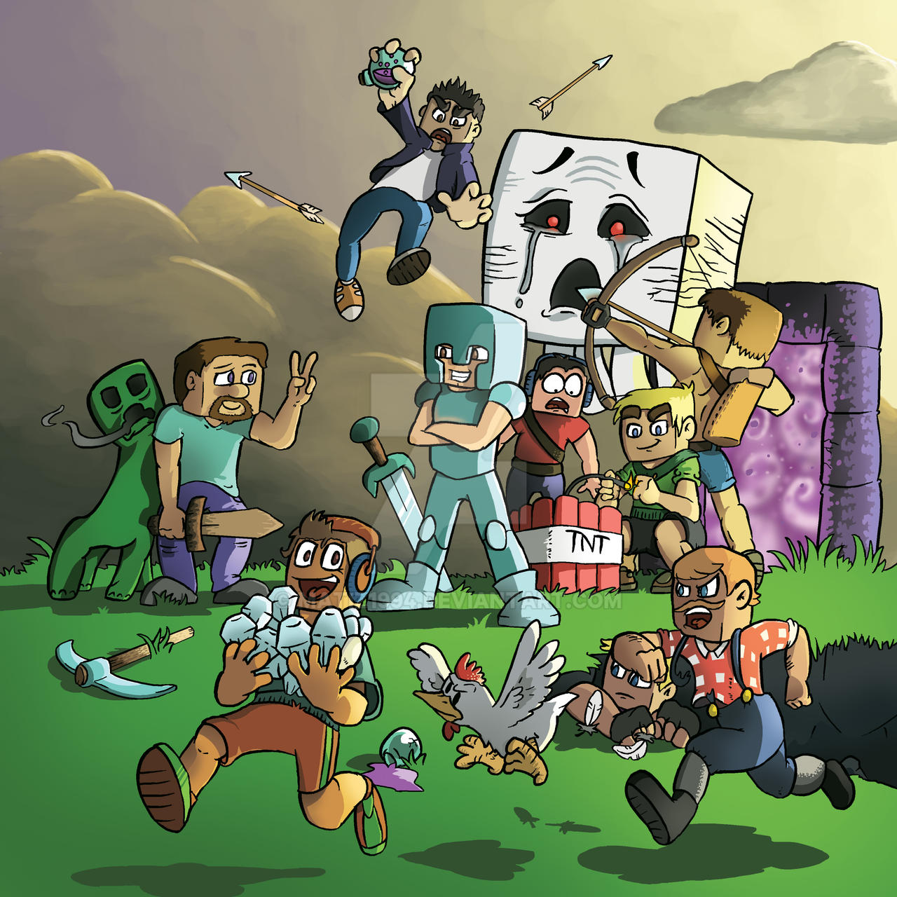 Drawing Contest Minecraft Minecraft Calendar Contest by MatiZ1994 on DeviantArt