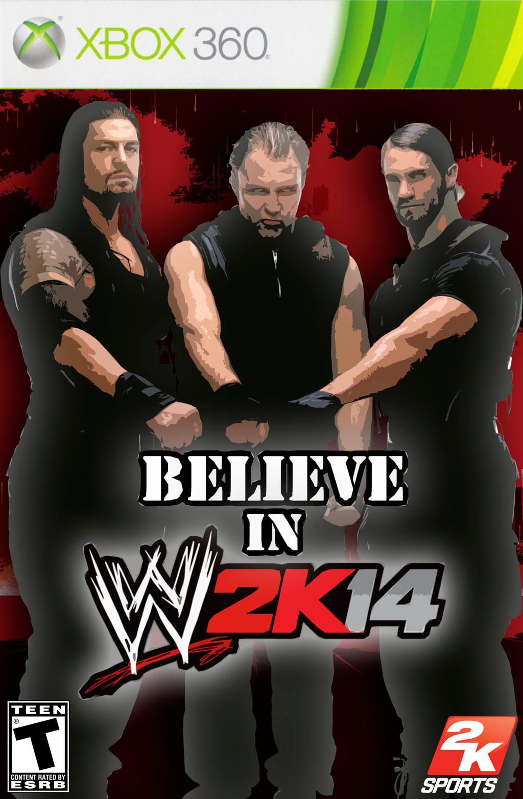 My WWE 2K14 Alternate game cover 1