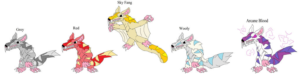 Squirrelverine types by Murlocoverlord on DeviantArt
