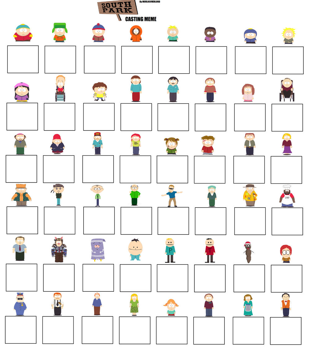 South Park ReCasting template, V1 by Murlocoverlord on DeviantArt