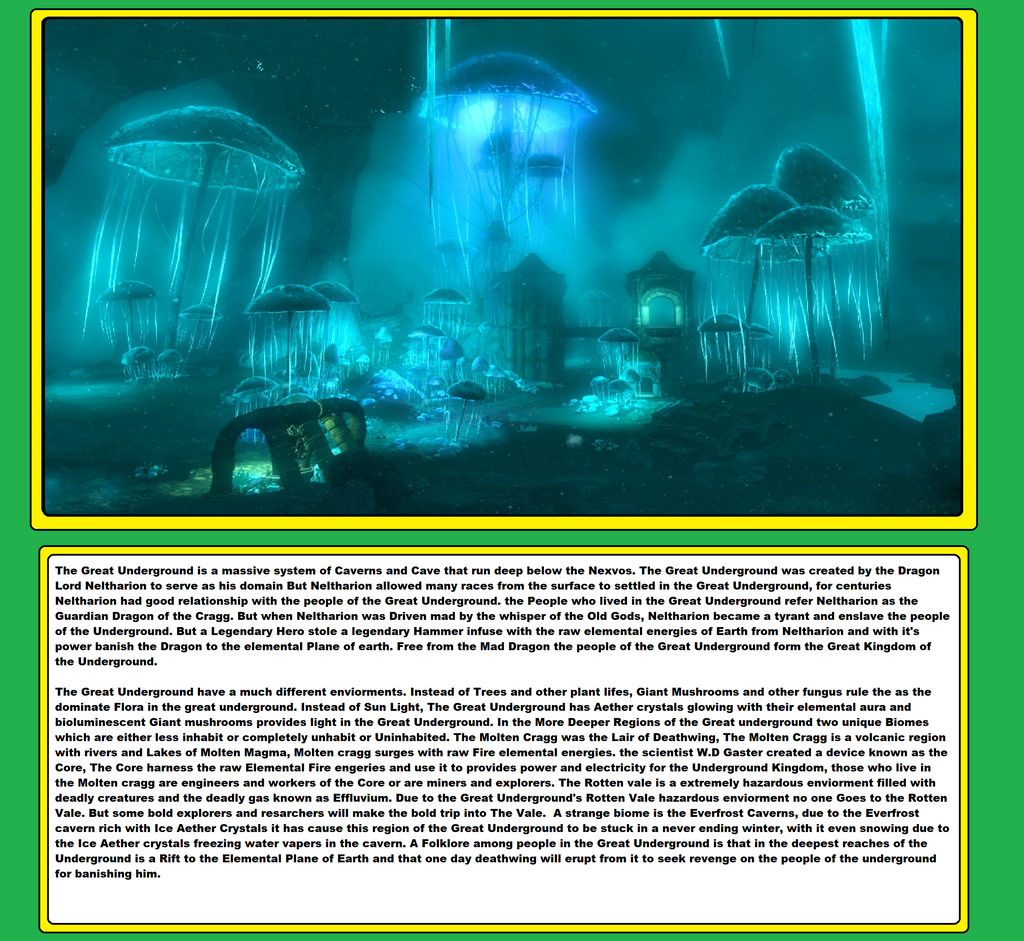 Nexverse Lore The Great Underground by Murlocoverlord on DeviantArt